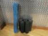 9 x Assorted Foam Rollers & Bulldog Gear Wall Storage. - 2