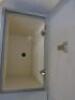 60 x Ojmar Padlock Clasp Grey Wood Personnel Lockers in 3 Banks of 16, 16 & 28. - 5