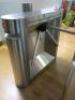 ITAB Barrier Entrance with 2 x Turnstiles & Frosted Glass Gate. Comes with Keys. NOTE: buyer to arrange removal and leave safe. - 3