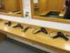 Contents of Locker & Changing Rooms to Include: 6 x Hair Dryers, Iron with Fold Down Board & LG TV in Men's Changing Room, 7 x Straighteners, 14 x Hairdryers, Iron with Fold Down Board & LG TV in Ladies Changing Room/Hair Room. NOTE: buyer to disconnect a - 7