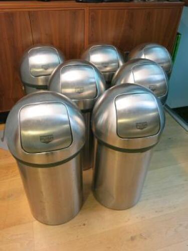 7 x Brabantia Swing Lid Bins.