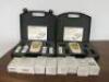 2 x Cobas Accutrend Plus Readers with Manuals, Carry Cases & Quantity of Test Strips.