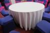 Large Quantity of Cream Banquet Table Linen & Mauve Stretch Chair Covers with Pink Sash's Sufficient for 120 Chairs & 12 Tables - 4