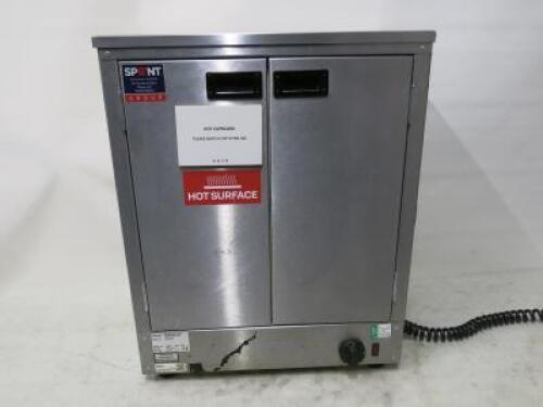 Victor Stainless Steel Under Counter Double Door Hot Cupboard, Model HED80100, Size H70 x W57x D37cm.