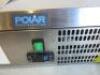 Polar Stainless Steel Counter Top Preparation Fridge with Lid, Model FA856, S/N9096900. Size H30 x W180 x D35cm. NOTE: damage to casing (As Viewed/Pictured). - 2