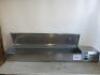 Polar Stainless Steel Counter Top Preparation Fridge with Lid, Model FA856, S/N9096900. Size H30 x W180 x D35cm. NOTE: damage to casing (As Viewed/Pictured). - 3