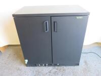 Gamko 2 Door Under Counter Bottle Cooler, Model MG2/250DD, S/N 202042000110. Size H90 x W90 x D50cm. Comes with 2 Shelves.