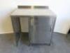 Stainless Steel Prep Table with 1 Door Cabinet Under, Size H90 x W90 x D70cm. - 2