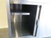 Stainless Steel Prep Table with 2 Sliding Door Cabinet Under, Size H90 x W80 x D70cm. - 2