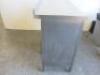 Stainless Steel Prep Table with 2 Sliding Door Cabinet Under, Size H95 x W100 x D53cm. - 3