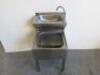 Stainless Steel 2 Tier Janitorial Sink & Basin with Single Arm Tap. Size H86 x W50 x D60cm. - 4