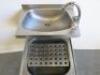 Stainless Steel 2 Tier Janitorial Sink & Basin with Single Arm Tap. Size H86 x W50 x D60cm. - 5