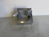 Stainless Steel Wall Hung Single Bowl Sink with Lever Taps, Size W30 x D30cm.