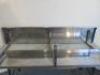 2 x Stainless Steel Shelves with Brackets, Size L120 x D35cm. - 3