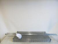 3 Shelf Chrome Steel Rack, Size H190 x W120 x D60cm.