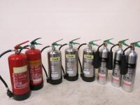 8 x Assorted Fire Extinguishers to Include: 3 x CO2, 4 x Foam & 1 x Wet Chemical, Service due 12/22.