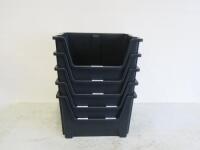 5 x Plastic Stackable Crates.