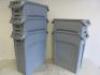 5 x Rubbermaid Slim Jim Bins in Grey. - 3