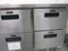 Polar Stainless Steel 6 Drawer Counter Fridge, Model CR711, s/n 20103237, Size H85 x W135 x D70cm. - 4