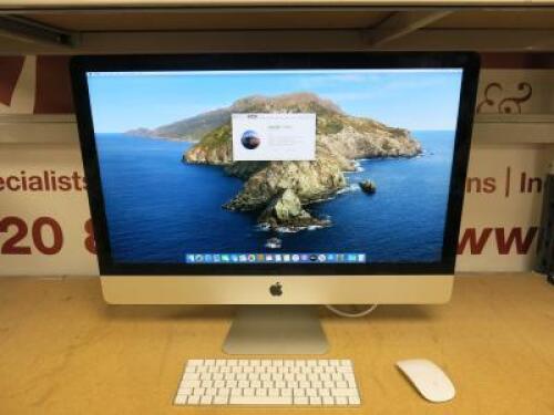 Apple 27" iMac. Running MacOS Catalina 10.15.7. Intel Core i5, 2.9Ghz, Nvidia GeForce GTX 660M 512MB Graphics, 1TB SATA Disk, 16GB HDD. Comes with Wireless Keyboard & Mouse.