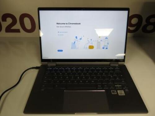 HP Chromebook x360, Model 14c-ca0005sa. Intel Core i5, Storage 3.7GB. Comes with Power Supply.