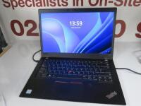 Lenovo Thinkpad 14, Model T480s. Running Windows 11 Home. Intel Core i5-825OU, CPU @1.60Ghz, 16.00GB RAM, 237GB HDD. Comes with Power Supply. (PIN13572468)