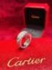 Cartier 18ct White Gold Love Ring, Diamond Paved with 6 Large Diamonds Replacing the Traditional Screw Markings. Comes in Presentation Box, S/N 89725B. - 6