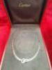 Cartier Agrafe 18ct White Gold and Diamond Necklace in Presentation Box with Original Certificate Number 768890, 29th January 2007, S/N 50010B. - 7