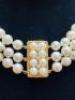 Triple Row HBJ Pearl Choker Necklace in Presentation Box. - 4