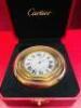 Cartier Trinity de Cartier Designer Travel Alarm Clock, S/N 565220GD. - 2