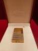 S.T. Dupont Gold Plated Pocket Lighter, Diamond Cut Finish in Presentation Case. - 2