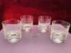 Set of 4 Asprey Clear Glass Tumblers in Original Box. NOTE: 1 glass cracked. - 3