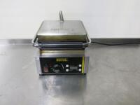 Buffalo Programmable Variable Heat Control Commercial Waffle Maker with Cast Iron Plates.