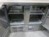 Polar Stainless Steel 3 Door Refrigerated Salad/Pizza Prep Counter - 2