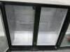 Polar 2 Door Back Bar Chiller in Black - 4