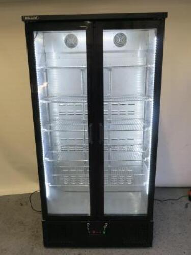 Blizzard 2 Door Upright Illuminated Back Bar Bottle Cooler