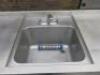 Stainless Steel Prep Table with Single Bowl Sink, Taps, 2 x Shelf Under, Size H90x W250 x D70cm. - 2