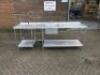 Stainless Steel Prep Table with Single Bowl Sink, Taps, 2 x Shelf Under, Size H90x W250 x D70cm. - 5