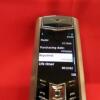 Vertu Signature S Mobile Phone. Stainless Steel with Ceramic Pillow with Blue Sapphire Stones & Black Leather Studded Back. S/N P0039**, IMEI 355711, Made 07.2008 , Lifetimer 0013:02. Comes with Boxes, 2 Batteries, Charging Adaptor & Leads. - 11