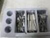 Large Quantity of Stainless Steel Cutlery with 4 Cutlery Trays to Include, Knives, Forks, & Spoons. - 4