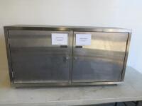 Stainless Steel 2 Door Lockable Cabinet.