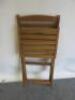 8 x Outdoor Folding Wooden Chairs. - 7