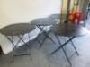 4 x Indoor & Outdoor Metal Folding Tables, Size Diameter 77cm. - 2