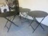 4 x Indoor & Outdoor Metal Folding Tables, Size Diameter 77cm. - 3