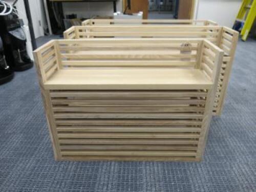 5 x Assorted Beechwood Point of Sale Racks.