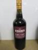 48 x Bottles of Assorted Red Wine & Spirits from France, Spain, Chile, South Africa, Argentina & Italy to Include:44 x Bottles of Red Wine, 3 x Bottles of Krohn Ruby Port & 1 x Bottle of Jules Clarion Fine French Brandy (As Viewed/Pictured).LOT UPDATE: Lo - 2