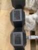 16 x New/Unused Endura Rubber Hex Dumbbells to Include: 9 x 27.5kg, 2 x 30kg, 5 x 32.5kg. - 3