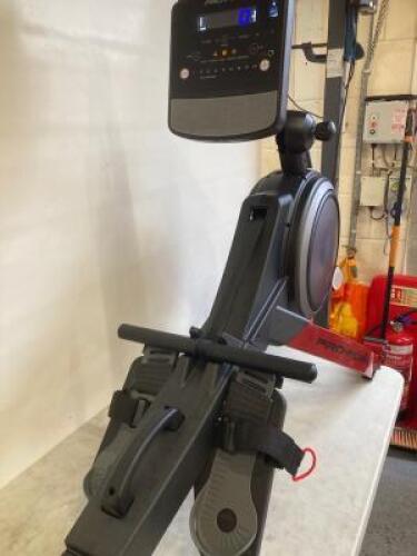 Pro-Form 750R Folding Rowing Machine, Inertia-enhanced Flywheel. Appears As New/Unused, Damaged Box