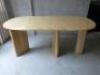 Custom Made Dining Tables and Stools in White Oak Bleached & Varnished Timber - 2