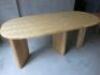 Custom Made Dining Tables and Stools in White Oak Bleached & Varnished Timber - 3